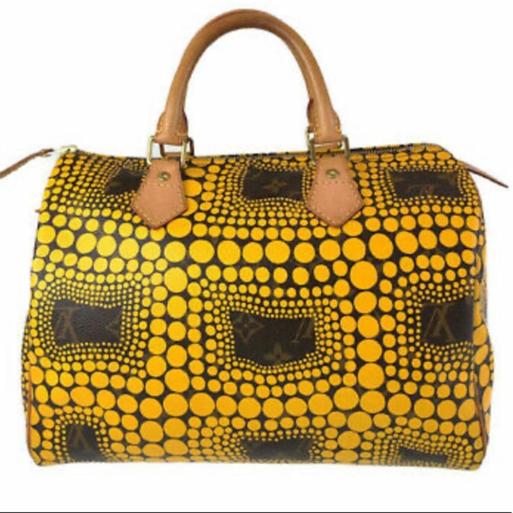 LOUIS VUITTON YAYOI KUSAMA Speedy 30 Hand Bag
